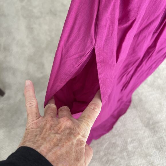 Anthropologie Maeve Maxi Dress SIZE XL Pink Beaded Crochet Comfort Pockets Majul - Picture 5 of 14